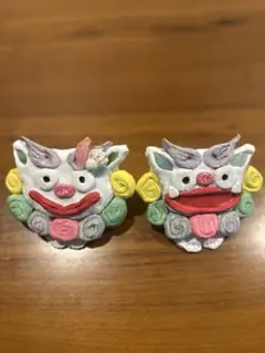 カラフルなシーサー 置物 手作り