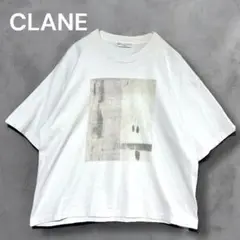 CLANE クラネ　アートTシャツ ART ユニセックス　ホワイト白　プリント