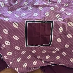 紫色のストライプ模様ファブリックカバー