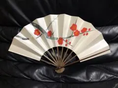 扇子 29cm 梅 パール 舞扇子 舞踊 大衆演劇 着物 和装 小物