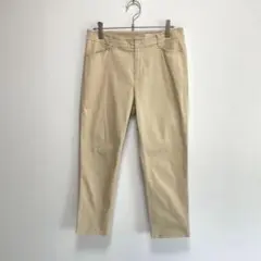 イッツインターナショナル カジュアルパンツ アンクル丈 ベージュ ストレッチ