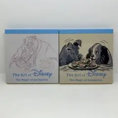 ディズニー アート展 メモ帳 美女と野獣 わんわん物語 匿名配送