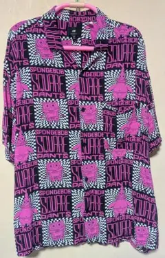 スポンジボブ H&M コラボ アロハシャツ XL
