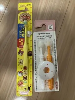 LION 0歳から3歳向け歯ブラシと360度ブラシ