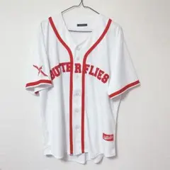 BFLY Baseball Shirts WHITE BUMPOFCHICKEN