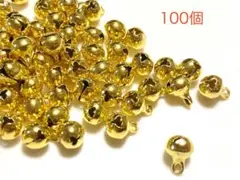 宝来鈴　6mm ゴールド　100個　パーツ