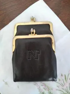 NINA RICCI レザーコインケース焦げ茶