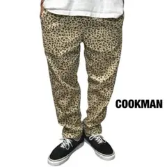 COOKMAN シェフパンツ レオパードイージーパンツ ワークワイドパンツ