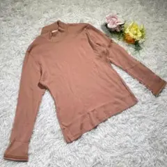 【Lively Femme】ハイネックセーター　 『L』　ウール　日本製　ピンク