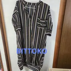 BITTOKO ストライプロングワンピース