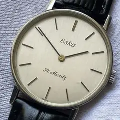 Eska エスカ St.Motitz 77-190 手巻き ビンテージ 腕時計 Eska エスカ St.Motitz 77-190 手巻き ビンテージ 腕時計