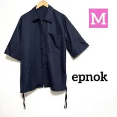 epnok メンズ サイドジップ 半袖 シャツ