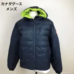 【美品】CANADA GOOSE カナダグース メンズ ロゴ入 ダウンジャケット