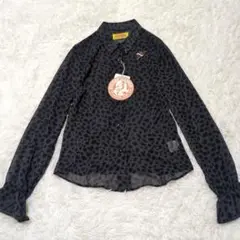 ✨新品✨ ヒステリックグラマー フリルカフス ブラウス シャツ 刺繍 黒 S
