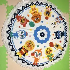 アンパンマン ラグ フリース 丸型 キッズ