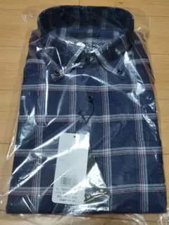vumps チェック柄シャツ　定価17600円　サイズ50 XL相当　ネイビー