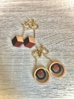 wood work toto木製イヤリングセット