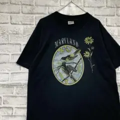 USA製90sヴィンテージTシャツ！シングルステッチ　ブラック半袖古着L721