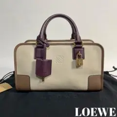 2211-55|極美品|ロエベ アマソナ28 ハンドバッグ 本革 マルチカラー
