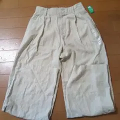 GAP　ベージュ　イージーワイドパンツ