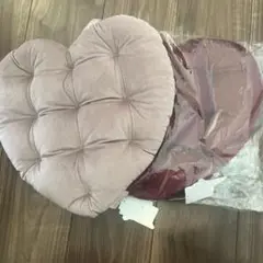 ジェラートピケ　クッション　座布団　ハート　バレンタイン