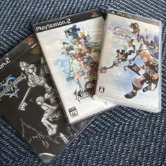 【ゲームソフトまとめ売り】キングダムハーツ 1.2 3本 プレステ２　psp