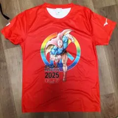 未使用 大阪マラソン　2025 Tシャツ　キン肉マン 赤色　Sサイズ