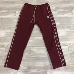 CRONOS クロノス サイドロゴ ストレートパンツ　ロングパンツ XL
