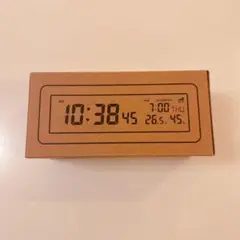 新品未開封　無印良品　デジタル電波時計(大音量アラーム機能付) ホワイト
