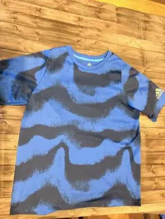 adidas Climacool Tシャツ 160 青/黒