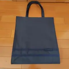 ミキハウス お受験 サブバッグ トート 保護者バッグ 紺 ネイビー　タテ型
