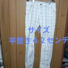 Relation チェック柄パンツ Lサイズ