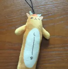 オレンジ色の鹿のぬいぐるみおもちゃ