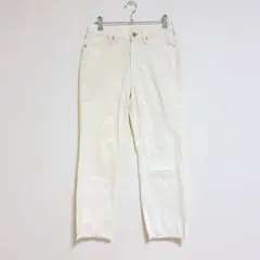 イネド　デニム　ホワイトデニム　5 パンツ　シンプル　カジュアル　春　夏