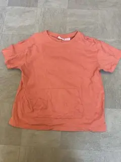 ZARA ポケット付きオレンジTシャツ 110cm