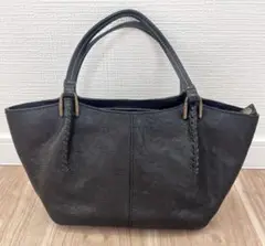 BOX21 黒 ハンドバッグ 本革