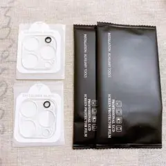 iPhone 15 Pro／Pro Max カメラ保護　フィルム 2組