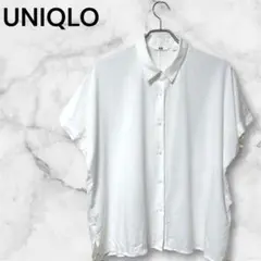 『UNIQLO』 ユニクロ (M) / レディース レーヨンブラウス ホワイト