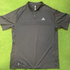 adidas スタンドカラー　ブラック　XL