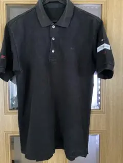 パパス　紳士　ブラックポロシャツ M