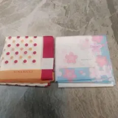 NINA RICCI ハンカチセット 水玉と桜柄