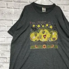 USA製90sヴィンテージTシャツ！シングルステッチグレー半袖古着　2XL721