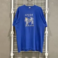 90's ギリシャ神話 刺繍 Tシャツ 古着 ヴィンテージ ギリシャ製