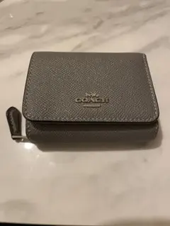 COACH グレー 三つ折り財布