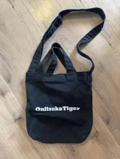 OnitsukaTiger 黒 キャンバストートバッグ