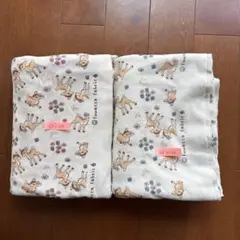 fuwacca 小鹿と花柄 ニット生地 2種類