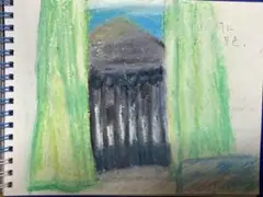 クレヨン画
