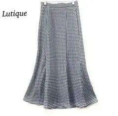 【Lutique】マーメイドロングスカート Lサイズ ウエストゴム ストレッチ