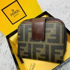 【即日発送】FENDI ラウンドファスナー 二つ折り財布