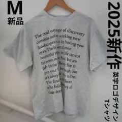 2025 新作 英字 ロゴ プリント デザイン Tシャツ 半袖